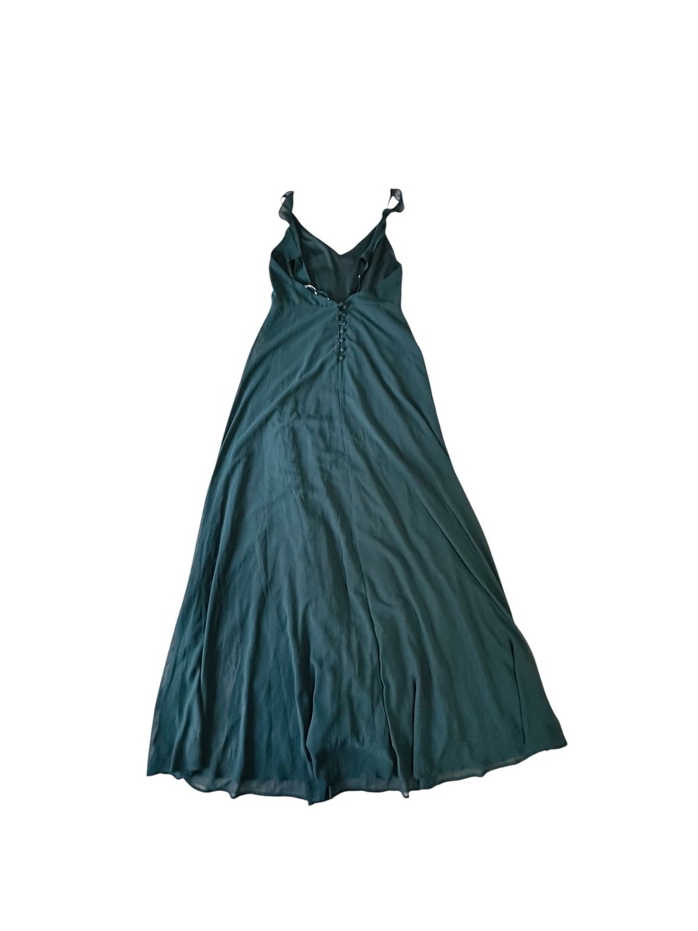 Lulu's Meteoric Rise Emerald Teal Green Maxi Dress Womens Large NWT - Picture 8 of 10